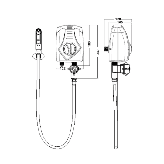 Ducha Higiênica 4300W 220V 3 Temperaturas Lorenzetti