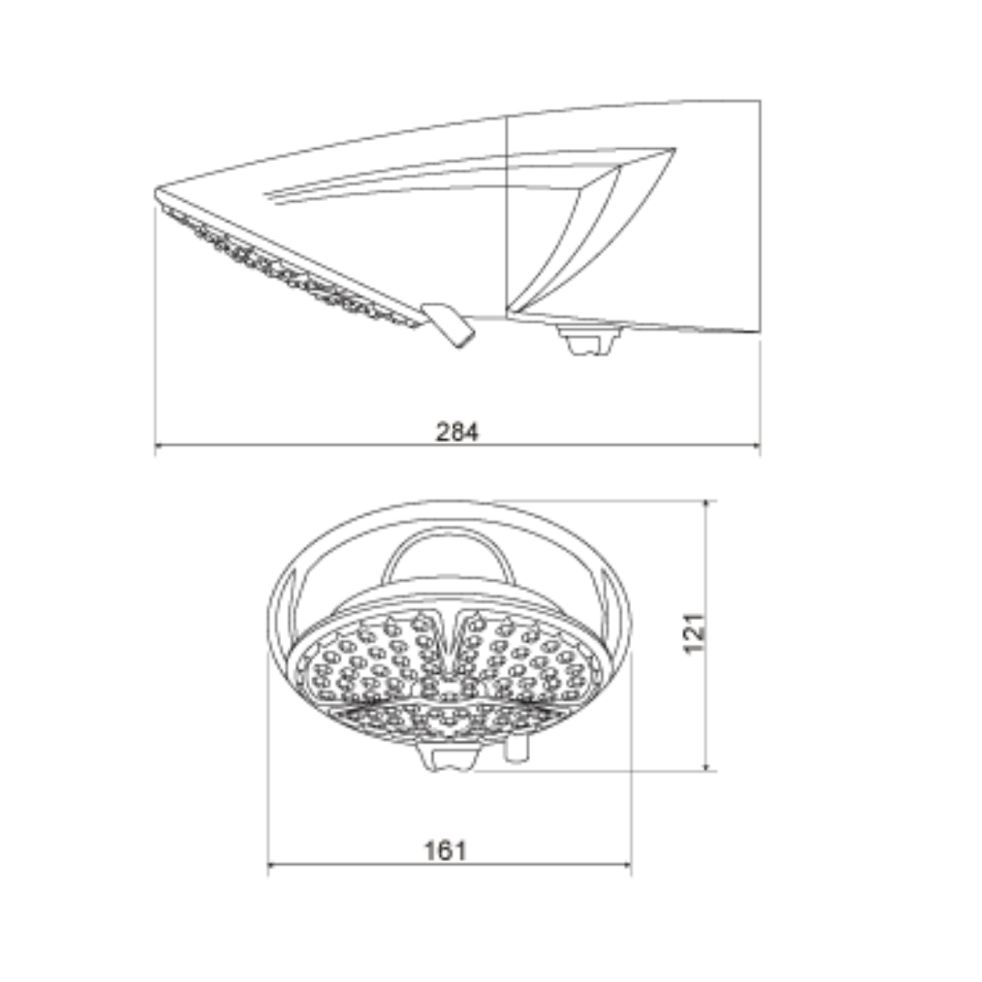 Ducha Top Jet Eletrônica Branca 7500W 220V Lorenzetti