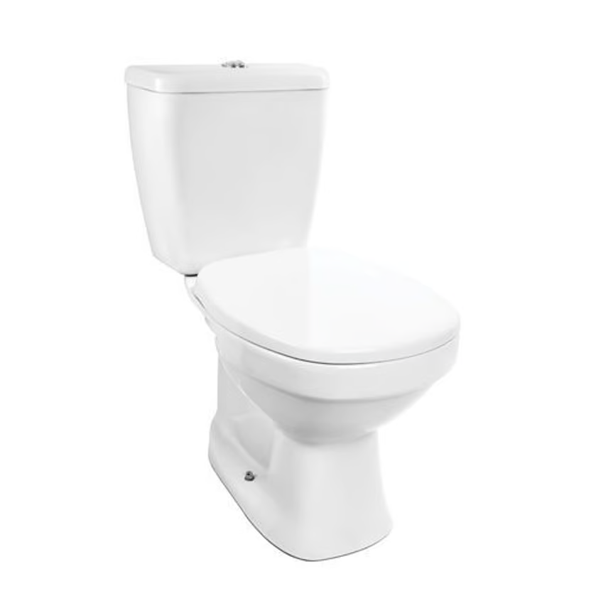 Kit Completo Bacia com Caixa Loren One com Assento e Fixação 76,6x37,5x63,5cm Branco Lorenzetti