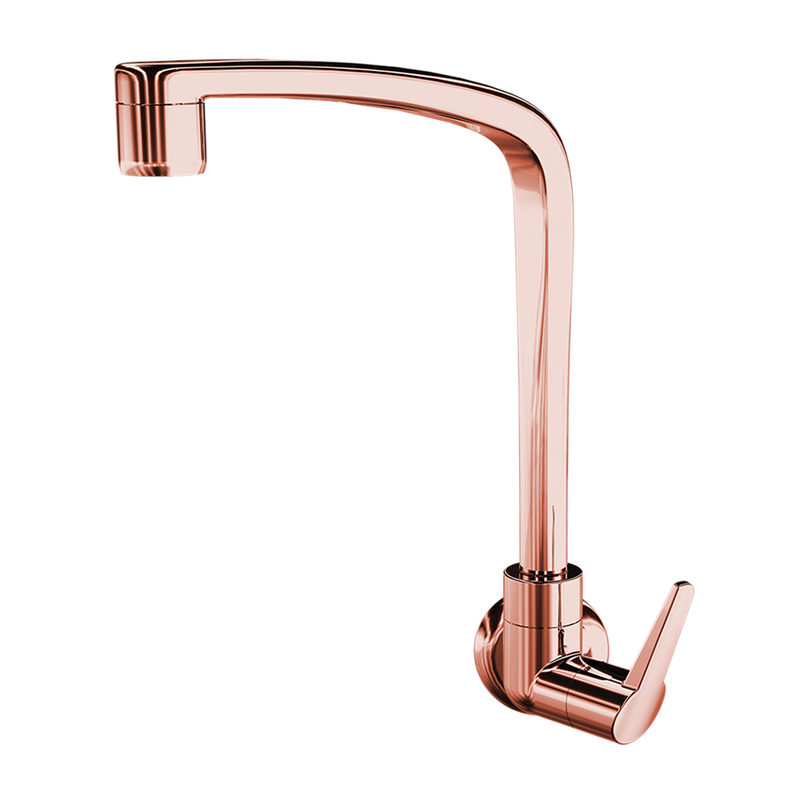 Torneira Cozinha Parede Lorenzetti Flatt Rose Gold 1168 F71