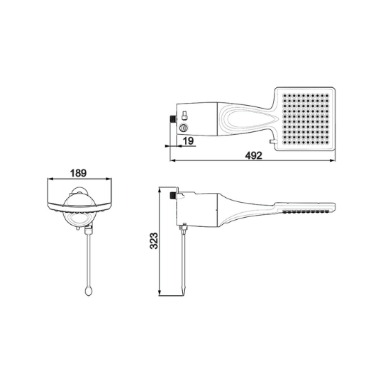 Chuveiro Loren Shower Ultra 7500W 220V Eletrônico Branco Lorenzetti