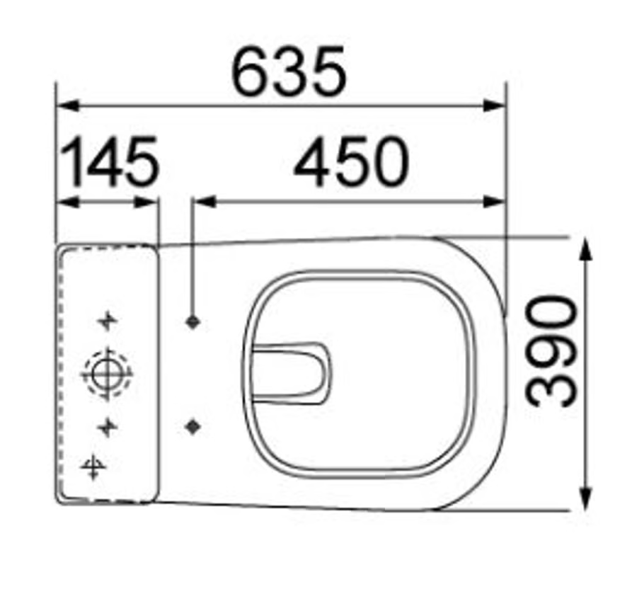Kit Completo Lorenlike Bacia com Caixa Assento e Fixação 100x120x148cm Branco